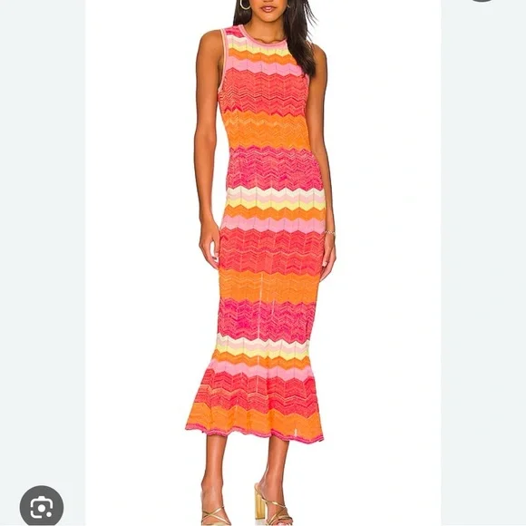 open lace back dress Milly main image 0